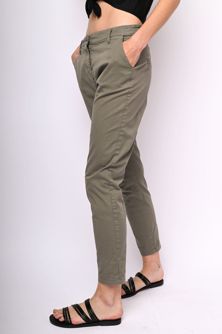 Pantaloni in cotone stretch