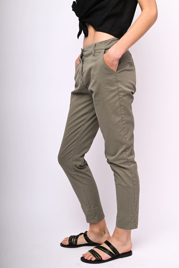 Pantaloni in cotone stretch