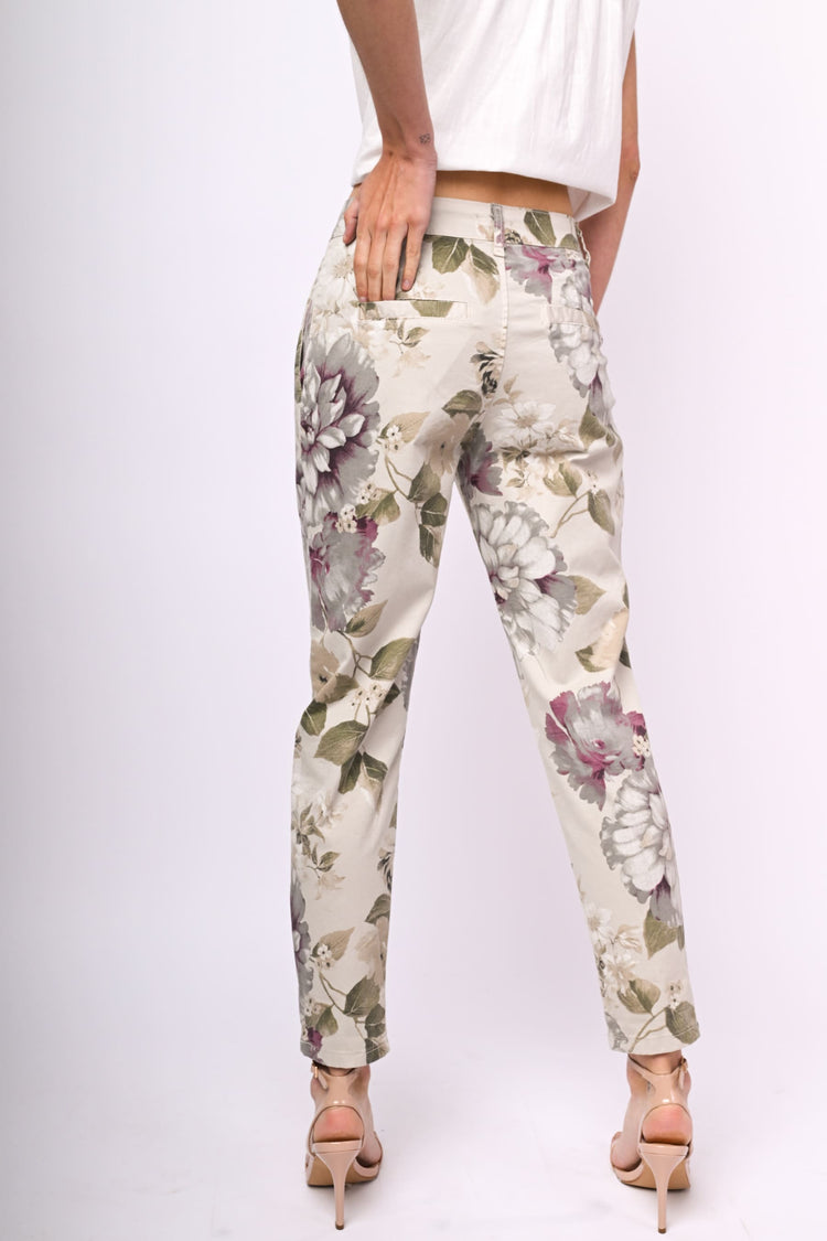 Pantaloni a stampa floreale