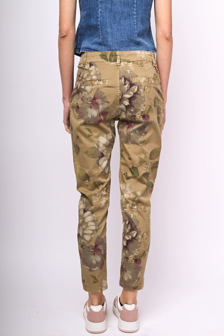 Pantaloni a stampa floreale