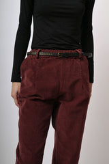Pantaloni baggy in velluto a coste