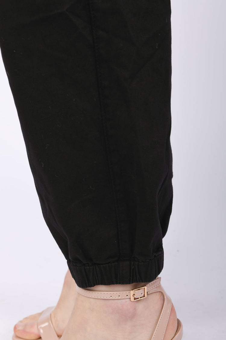 Pantaloni cargo in cotone stretch