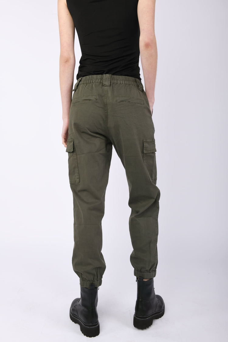 Pantaloni cargo in cotone stretch