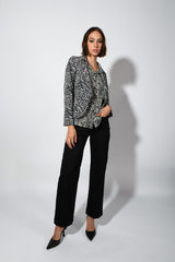 Pantaloni palazzo in cotone stretch