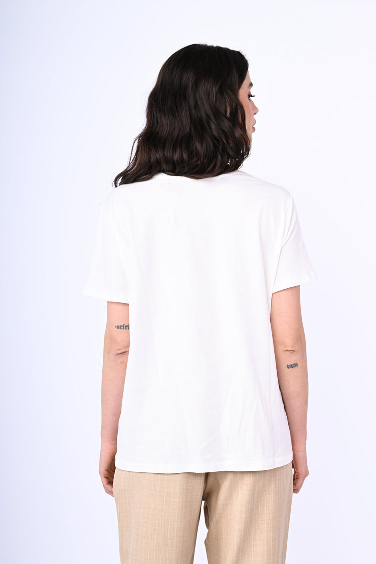 T-shirt in cotone stretch