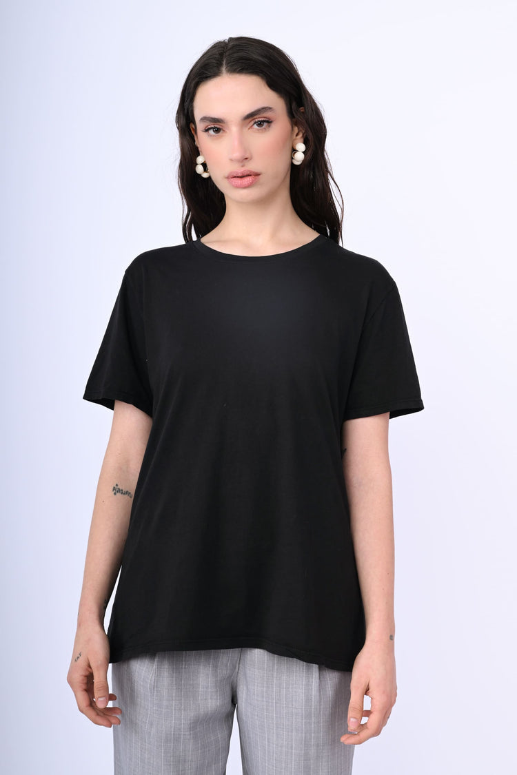 T-shirt in cotone stretch