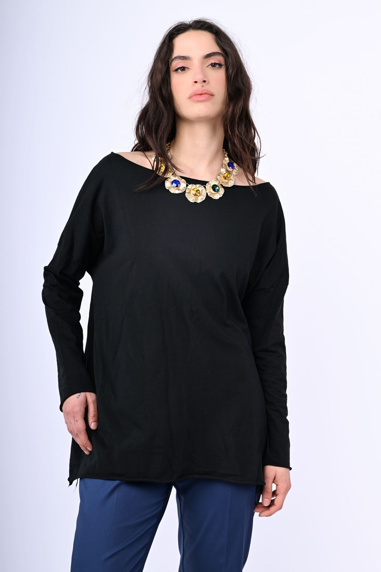 Top in cotone oversize