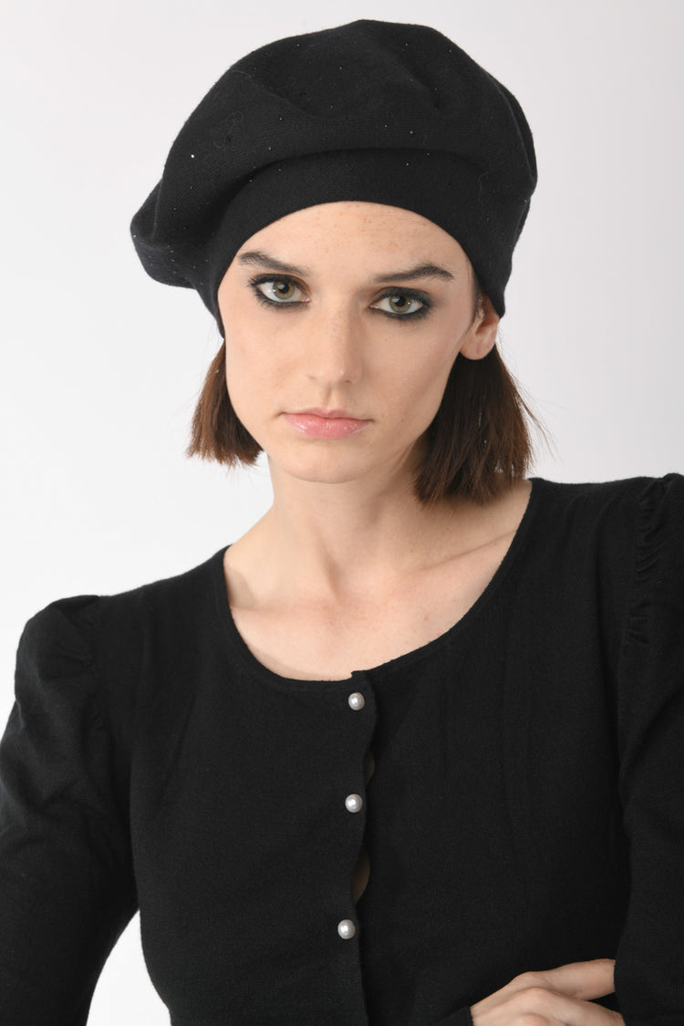 Cardigan con maniche a sbuffo