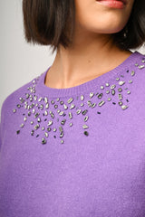 Pull con decorazione strass