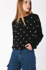 Pull a rombi con perle