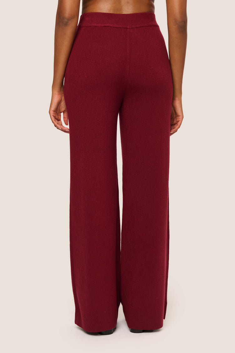 Pantaloni palazzo in maglia