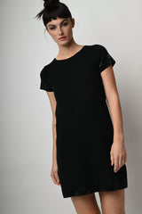 Mini abito in maglia con strass