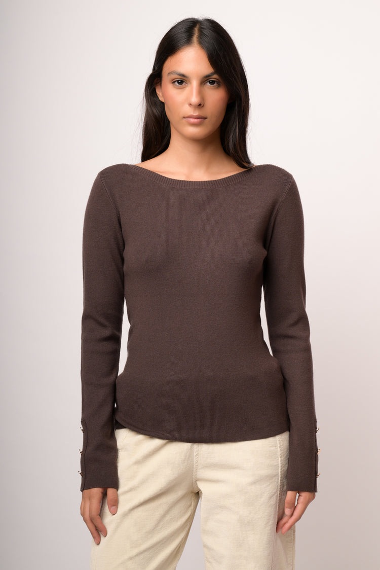 Maglia shiffer con bottoni