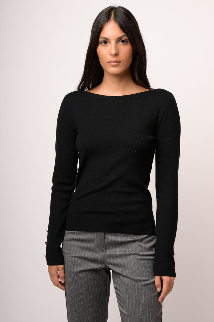 Maglia shiffer con bottoni