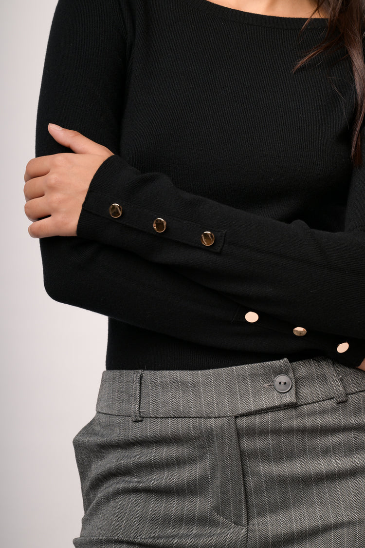 Maglia shiffer con bottoni