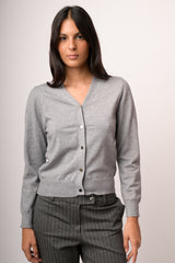 Cardigan con bottoni lurex