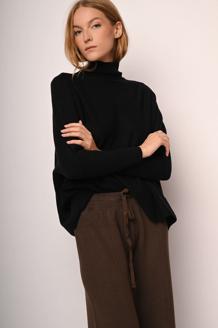 Dolcevita con maniche a pipistrello