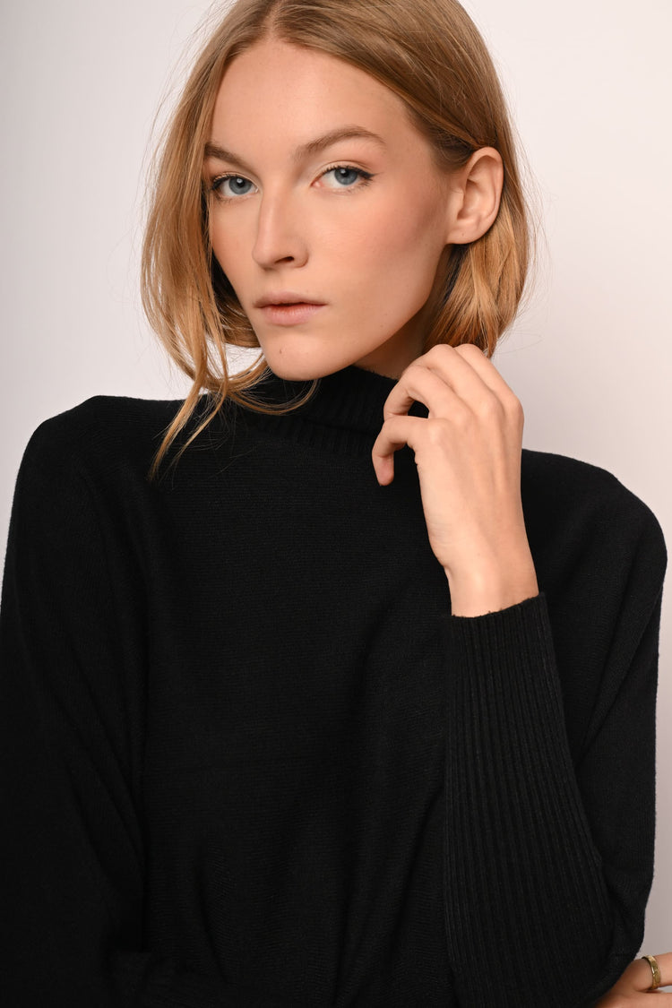 Dolcevita con maniche a pipistrello