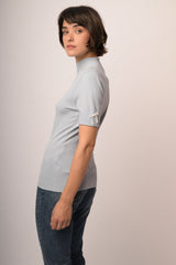 Maglia con fiocco perline manica