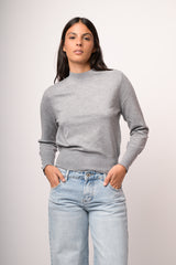 Maglia lupetto con bottoni lurex
