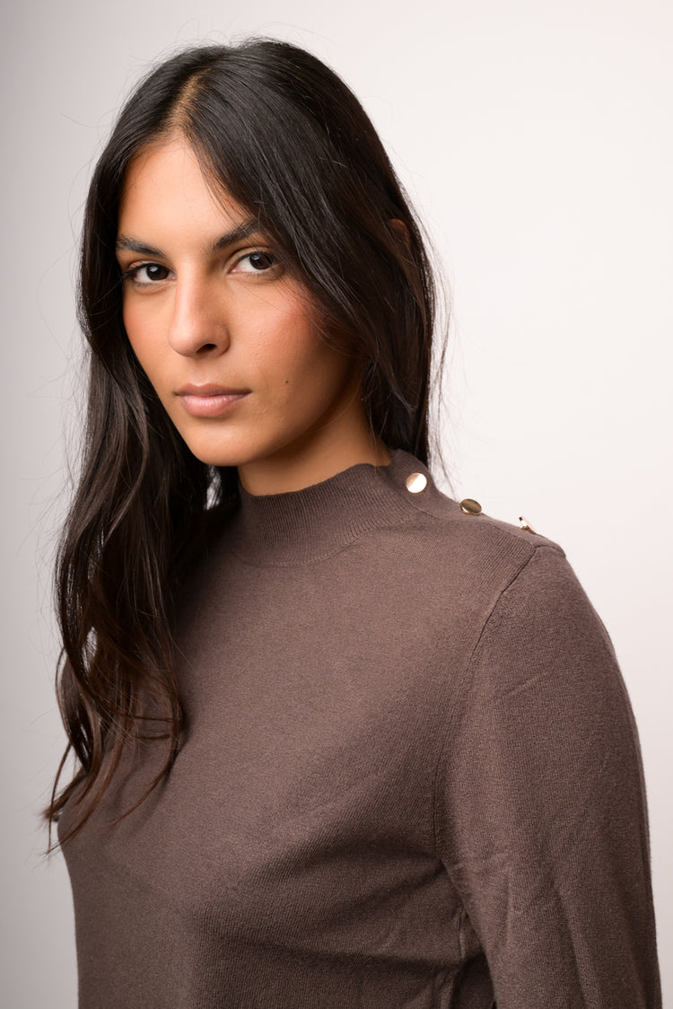 Maglia lupetto con bottoni