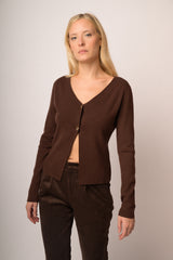 Cardigan con bottone