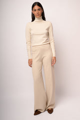 Pantaloni palazzo con lurex