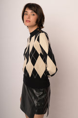 Maglia girocollo rombi
