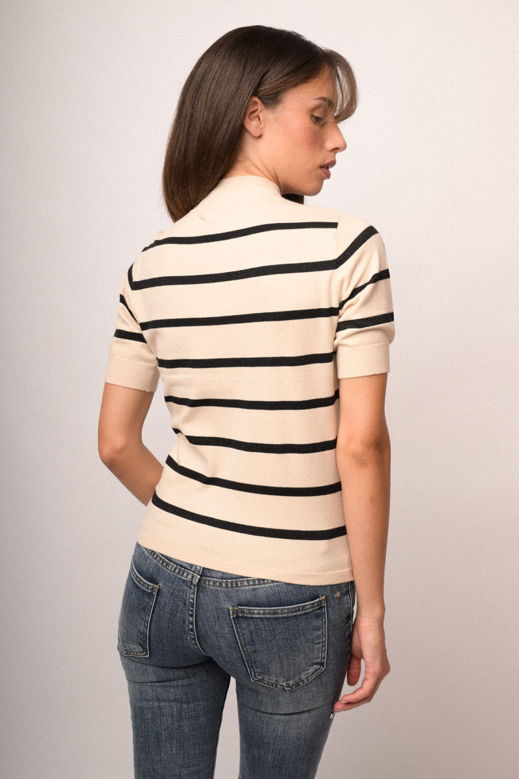 Maglia lupetto e lurex