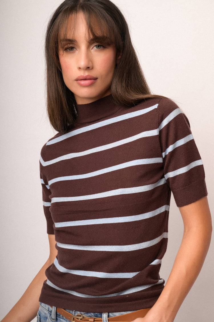 Maglia lupetto e lurex