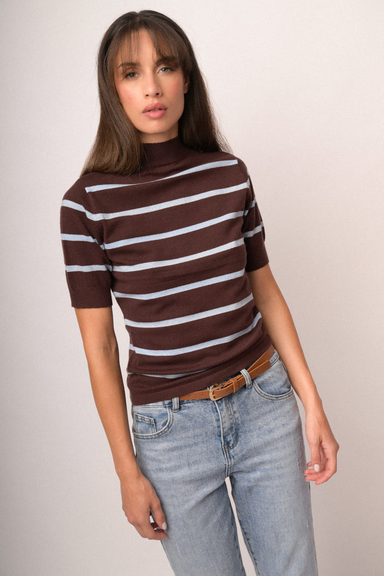 Maglia lupetto e lurex