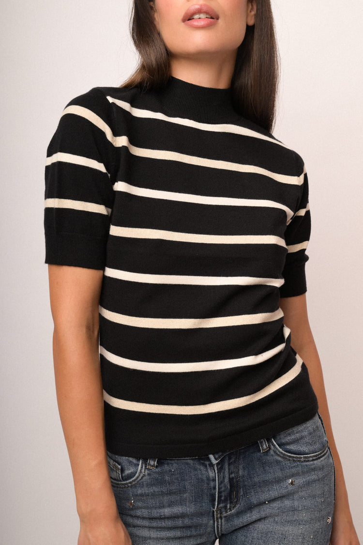 Maglia lupetto e lurex