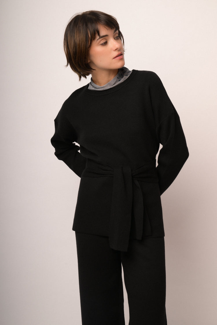 Maglia over con cintura