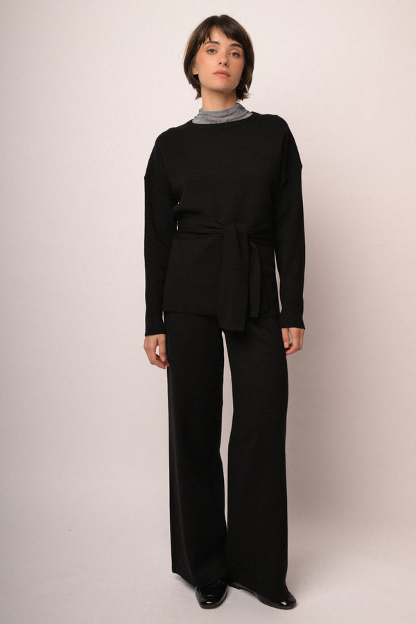 Maglia over con cintura