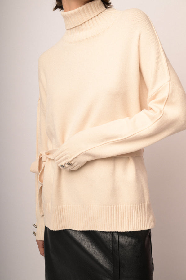 Maglia collo con cintura