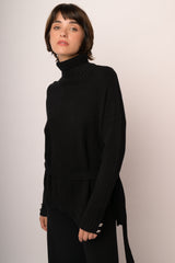 Maglia collo con cintura