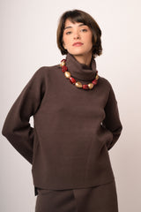 Maglia collone maniche ampie