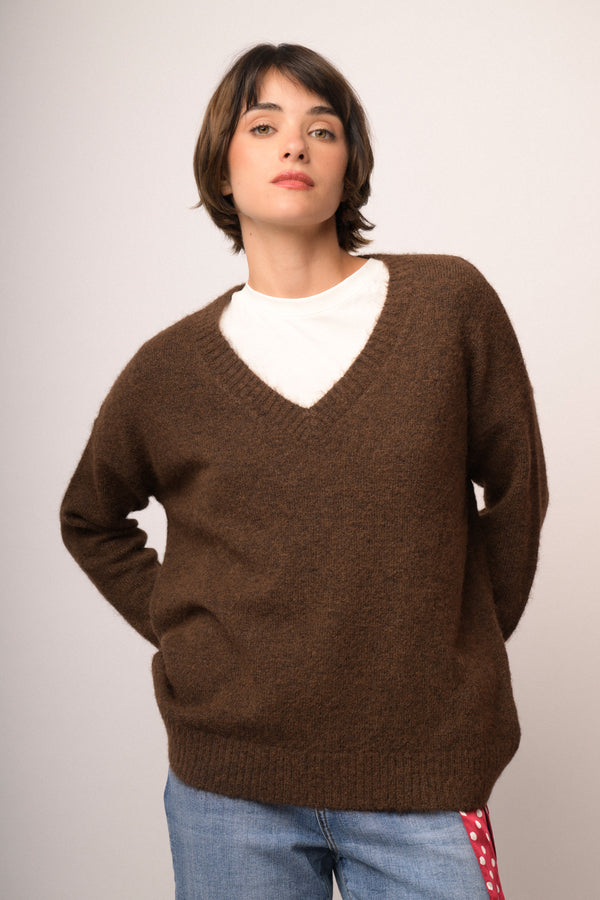 Maglia scollo V over