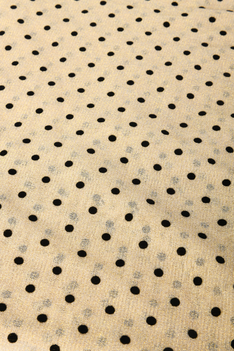 Sciarpa in tulle lurex a pois