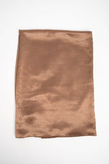 Stola basic in raso marrone chiaro