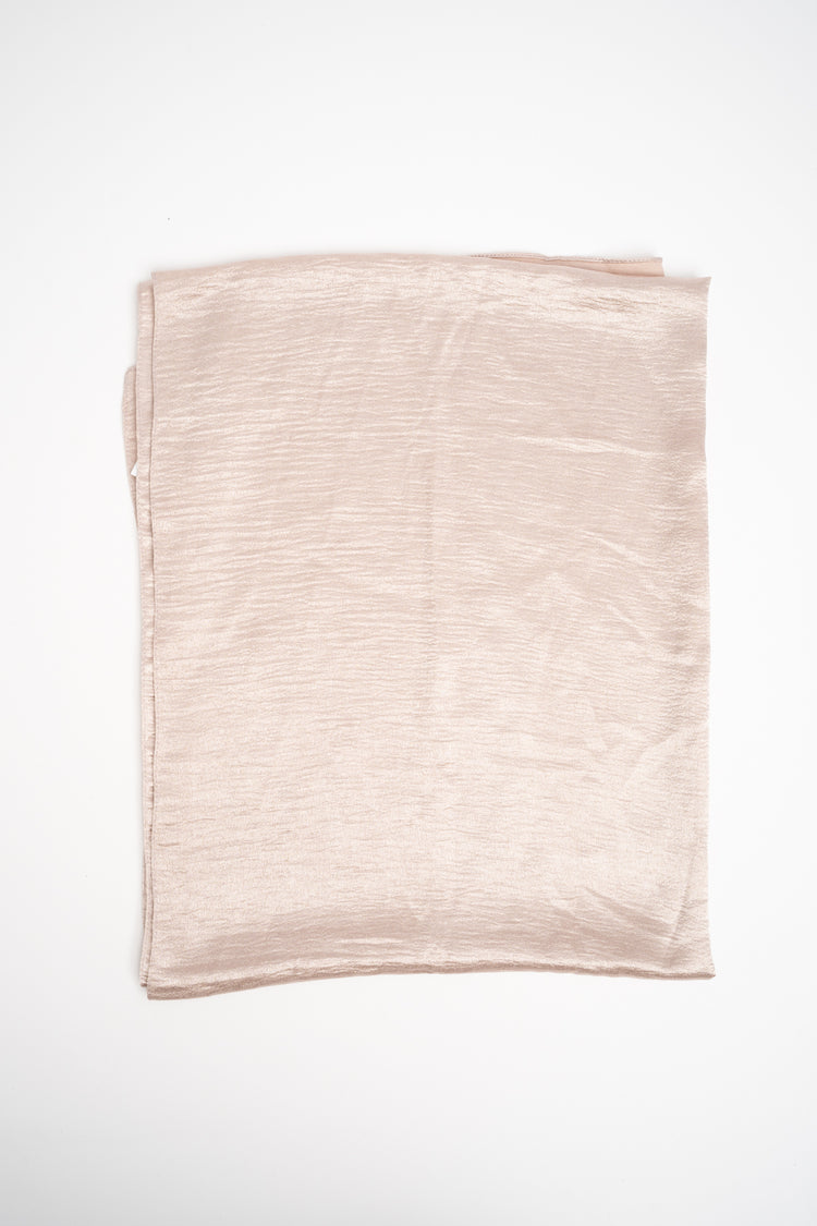 Stola basic in raso rosa pastello