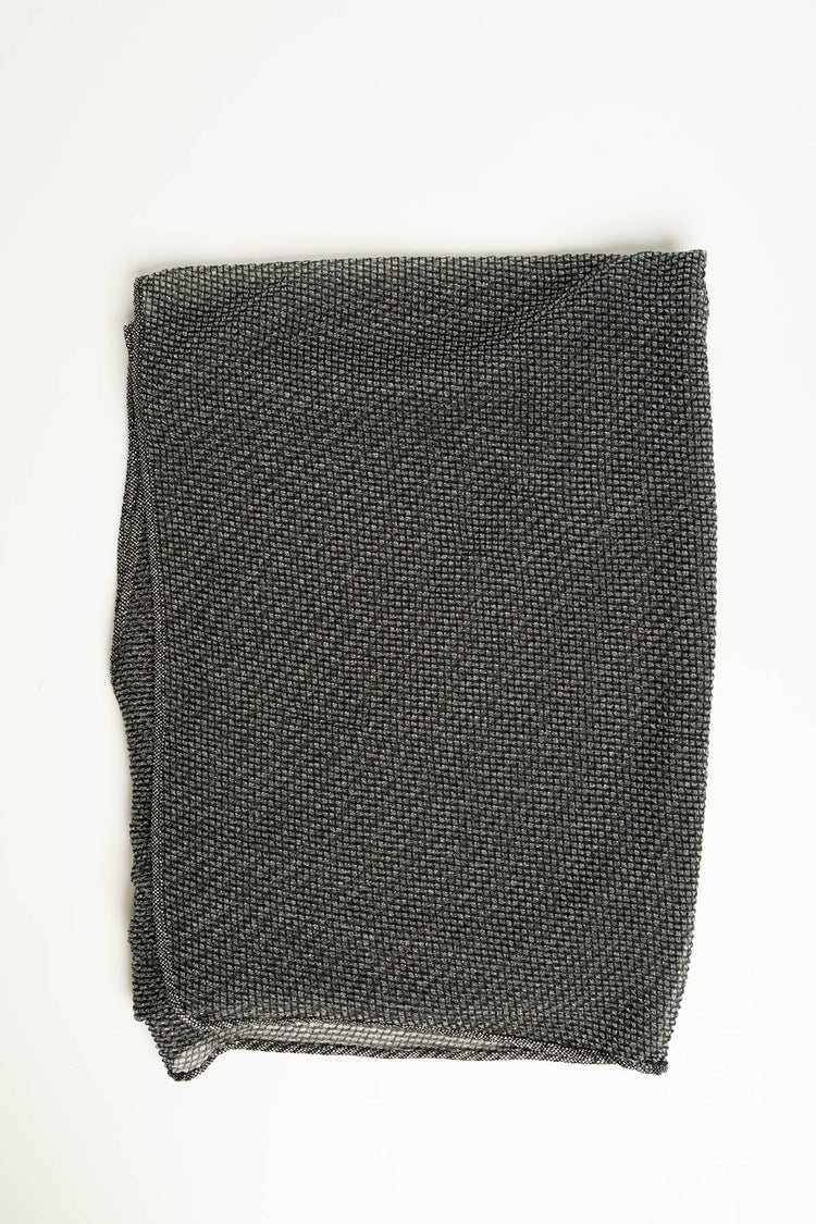 Stola in mesh nera