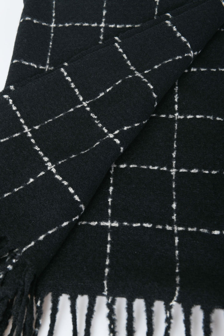 Sciarpa a quadri in lurex