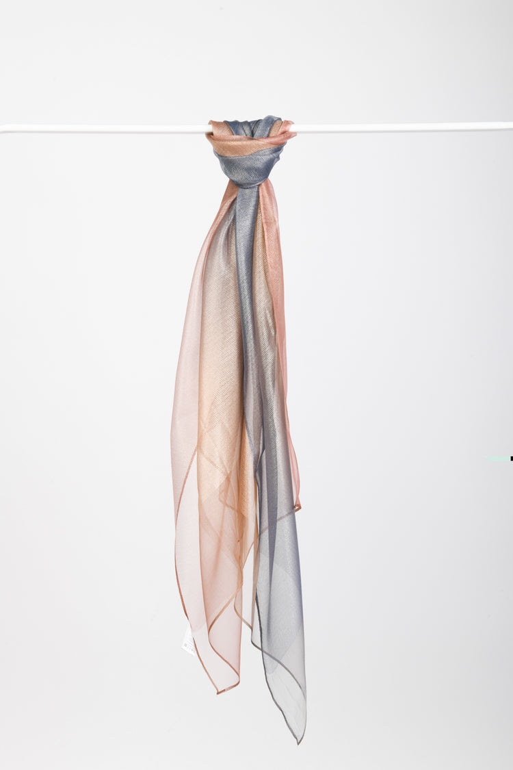 Stola misto seta degradé