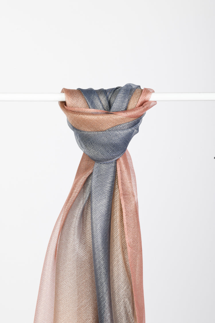 Stola misto seta degradé