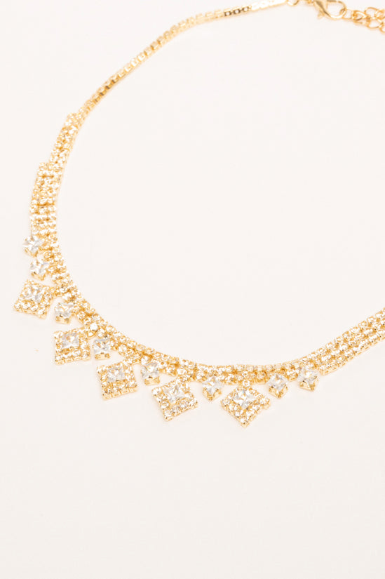 Collana strass elegante