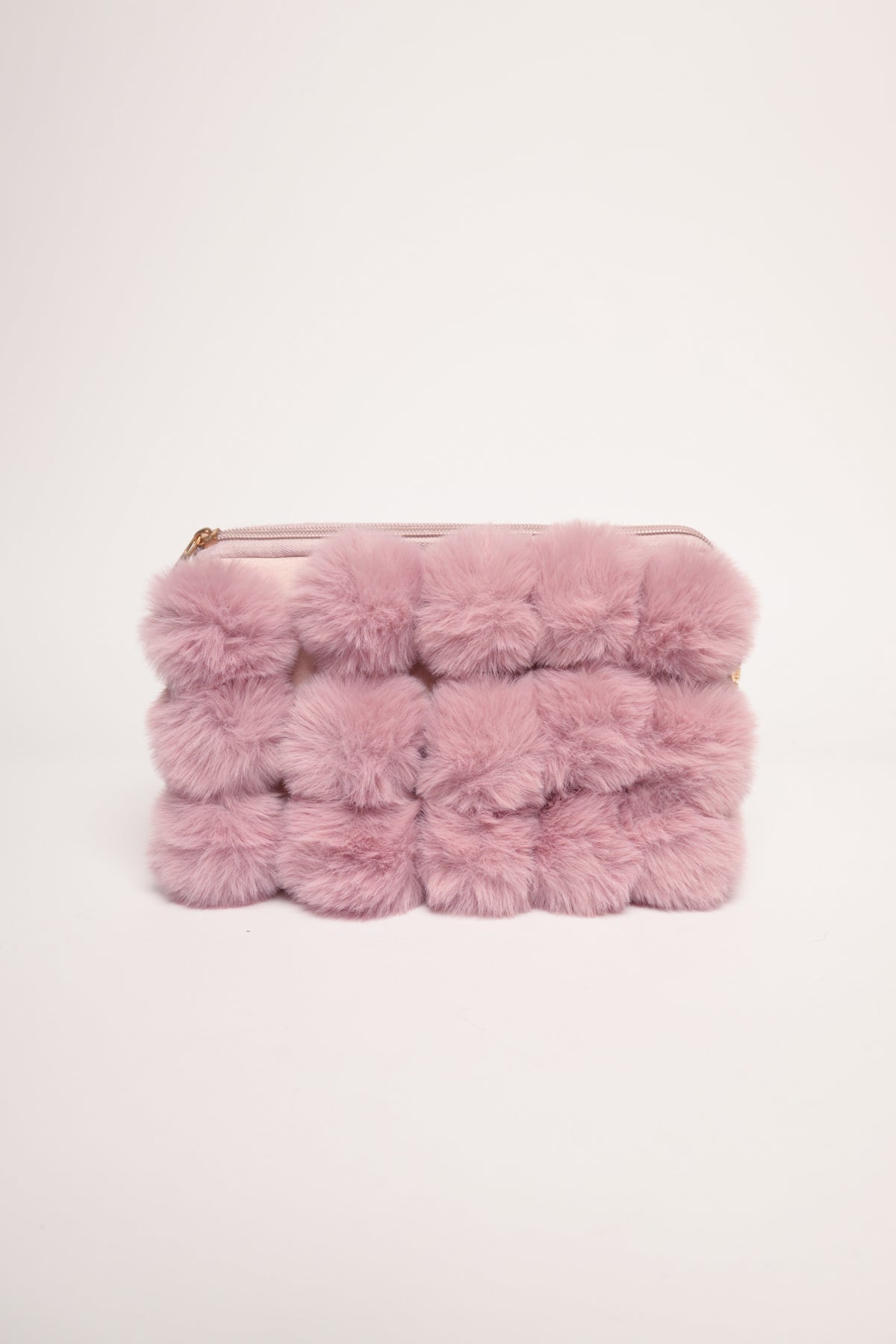 Borsa a spalla pelosa rosa
