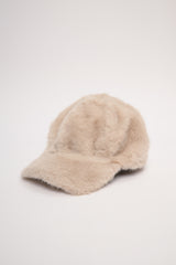 Cappello peloso con visiera