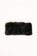 Fascia capelli pelosa nera