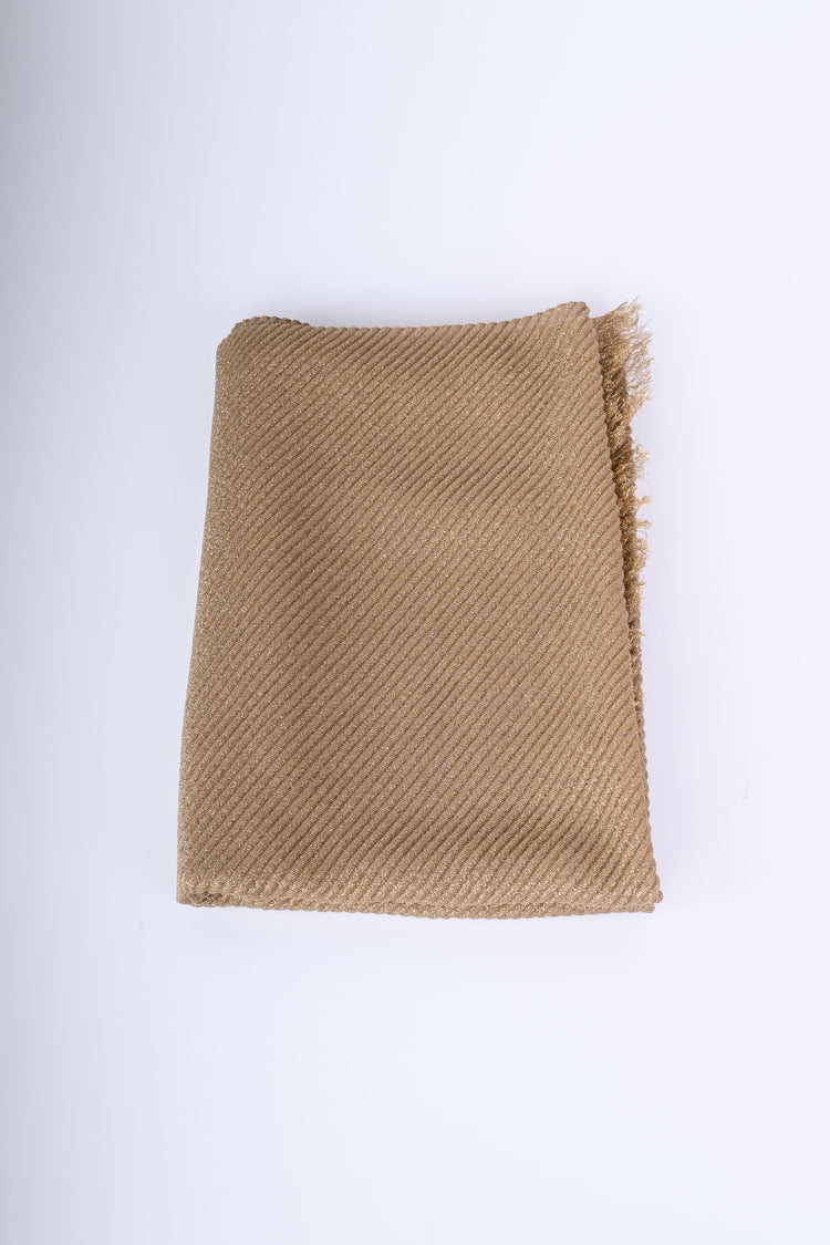 Sciarpa in plissé lurex